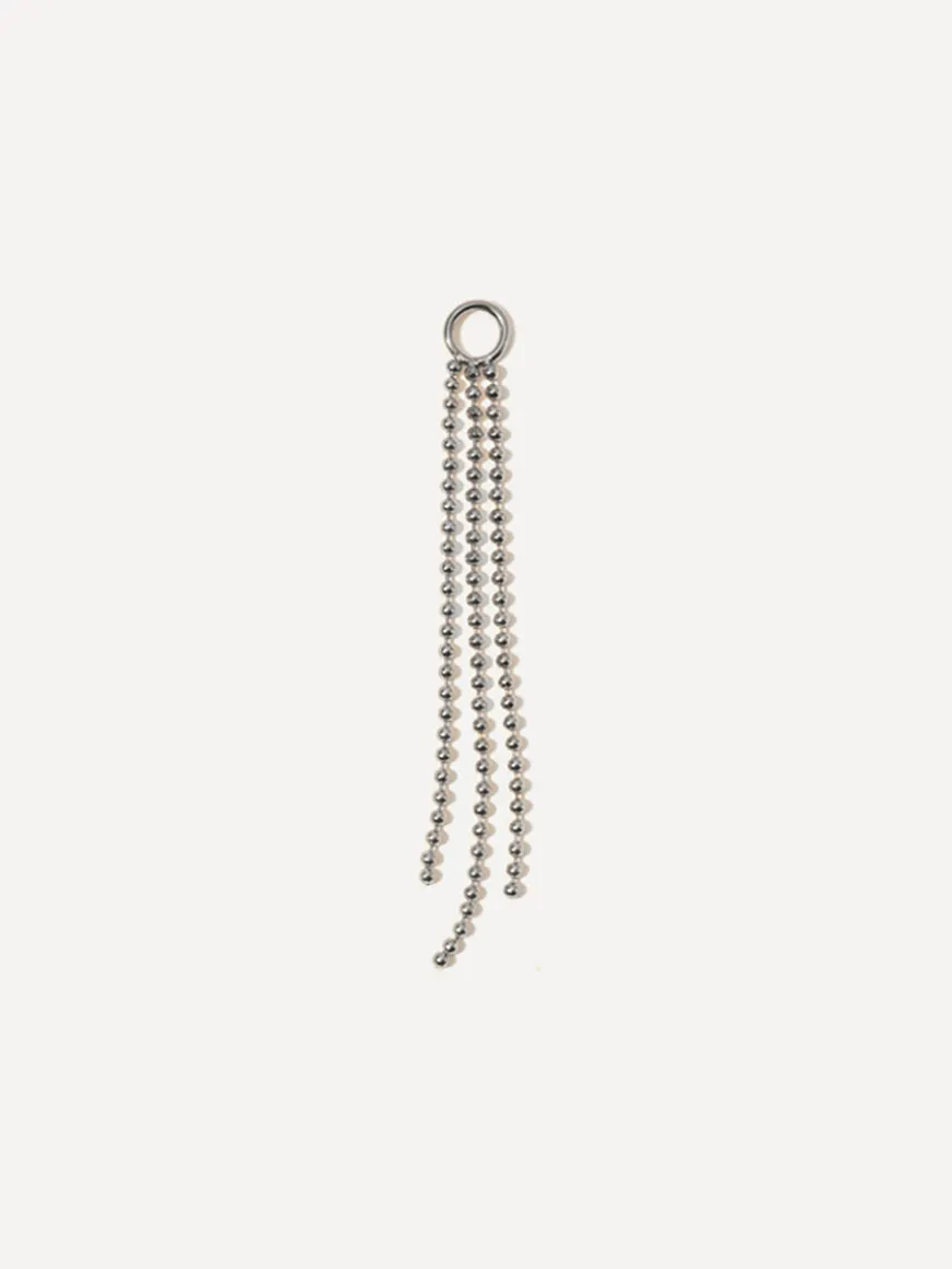 45x4mm Flowing Bead Ohrring-Charm