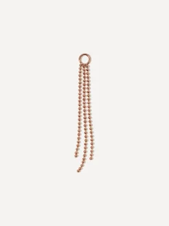 45x4mm Flowing Bead Ohrring-Charm