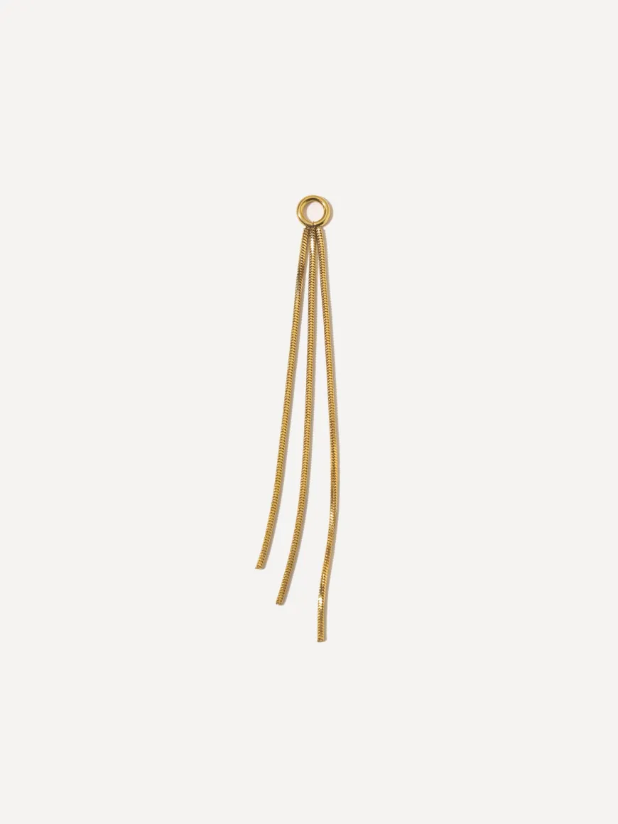 60x3mm Graceful Tassel Ohrring-Charm