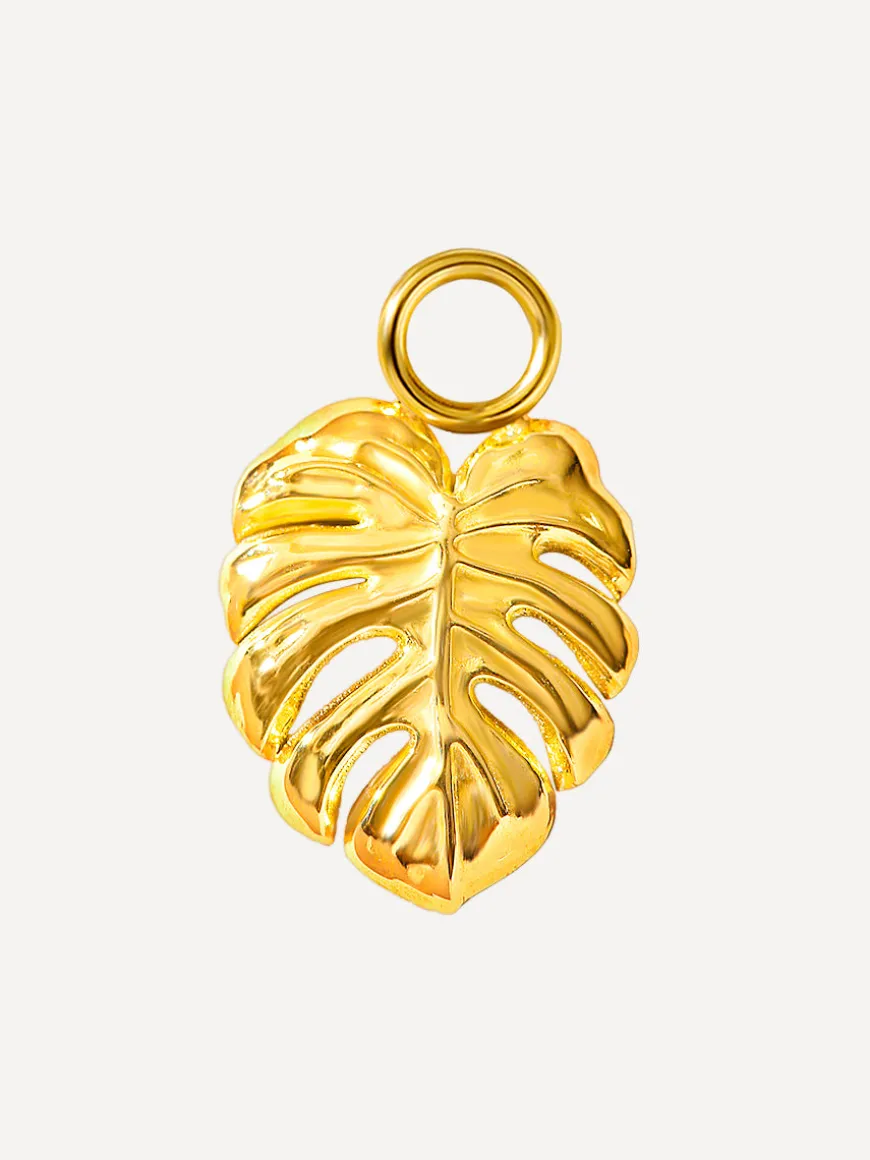 11,5x10mm Monstera Leaf Ohrring-Charm