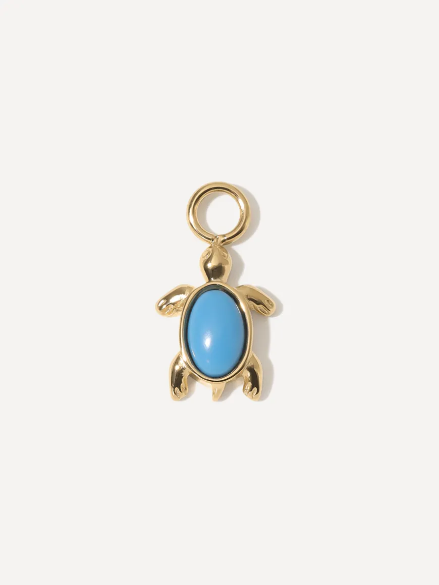 10,8x8,3mm Ocean Turtle Ohrring-Charm