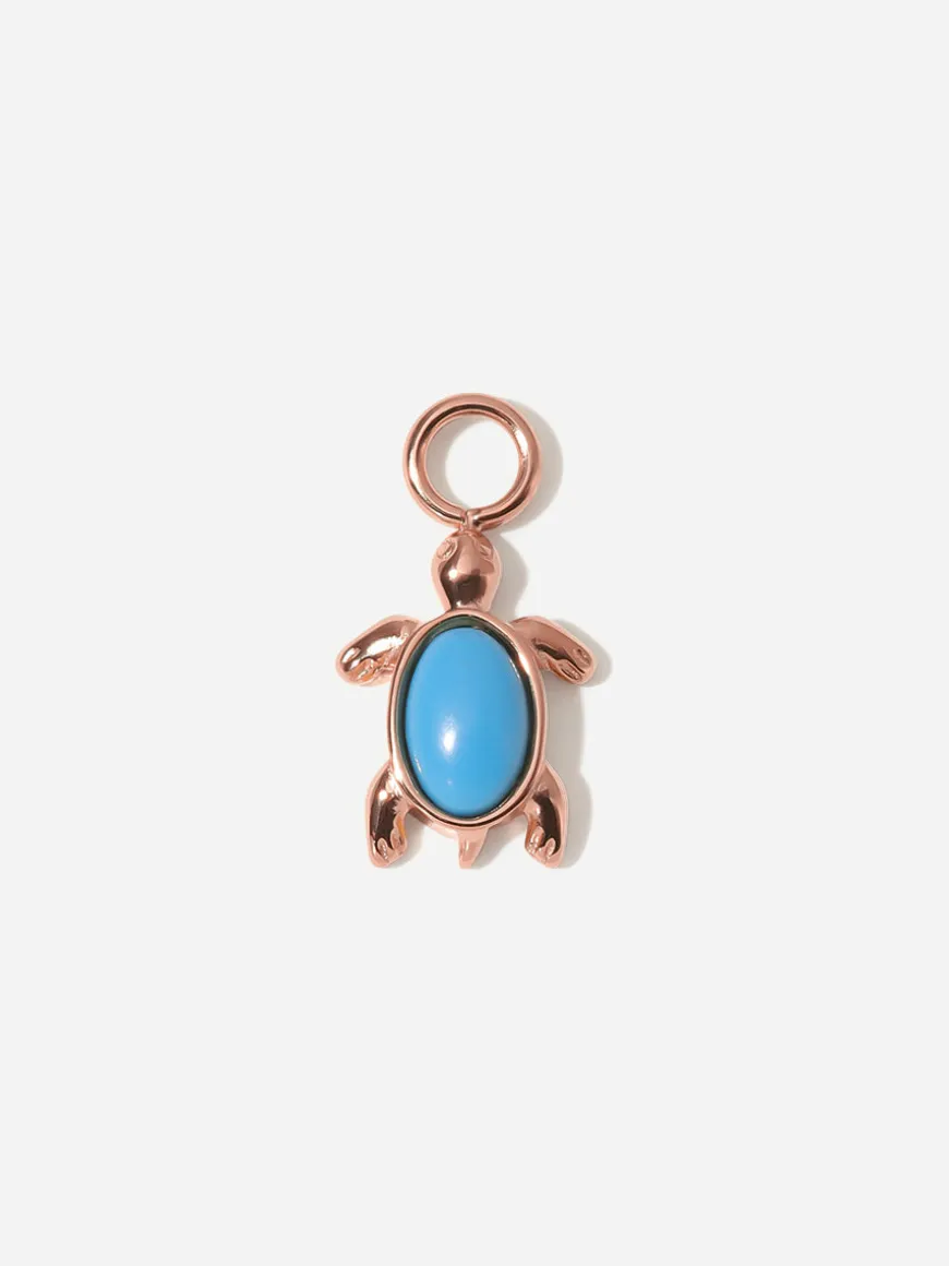 10,8x8,3mm Ocean Turtle Ohrring-Charm