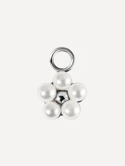 8,6x8,4mm Pearl Blossom Ohrring-Charm