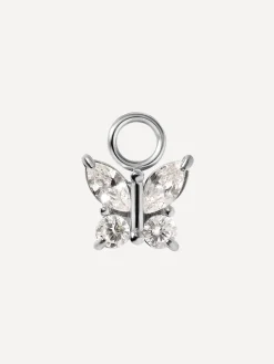 8,4x7,5mm Pure Butterfly Ohrring-Charm