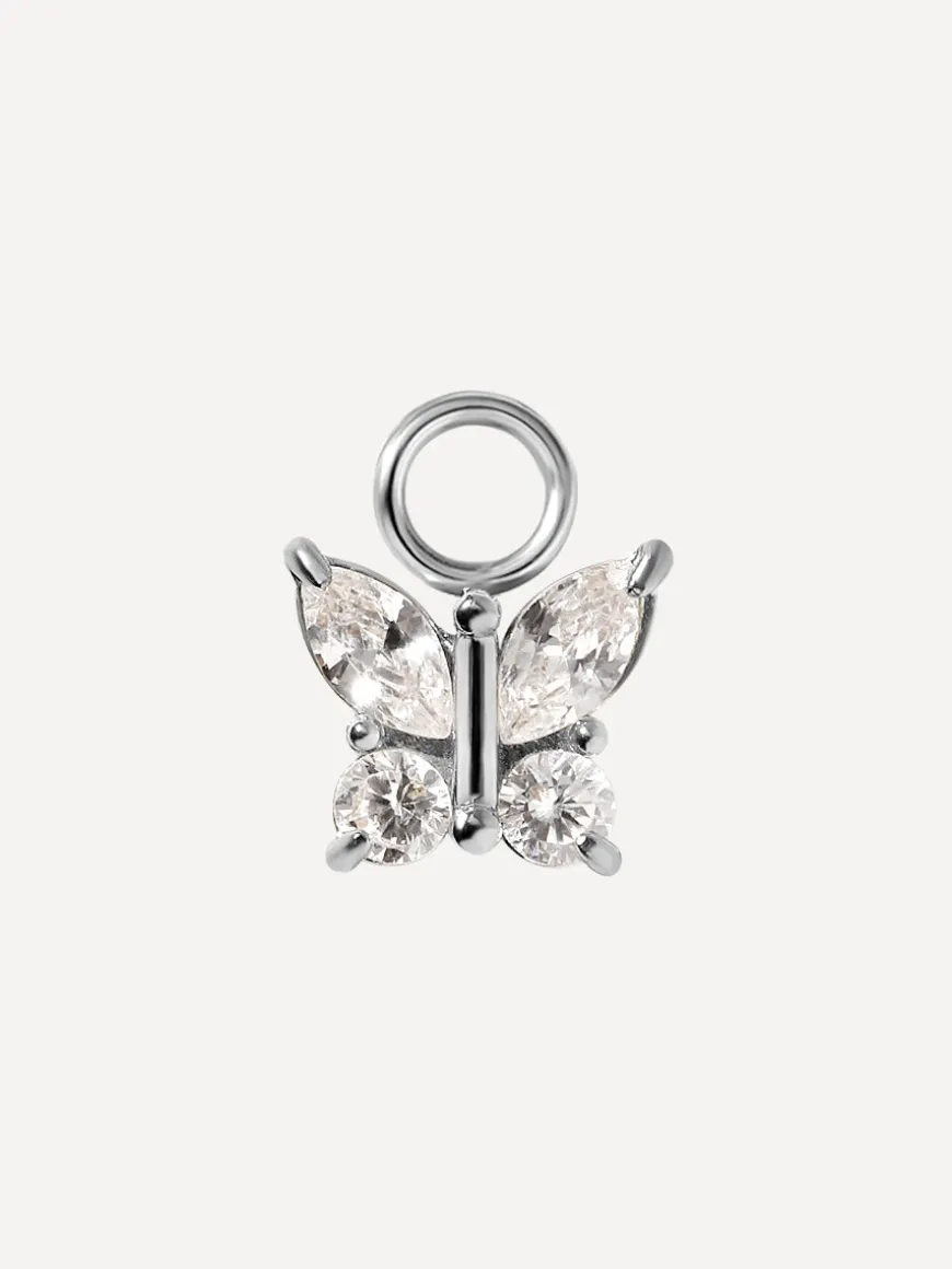8,4x7,5mm Pure Butterfly Ohrring-Charm