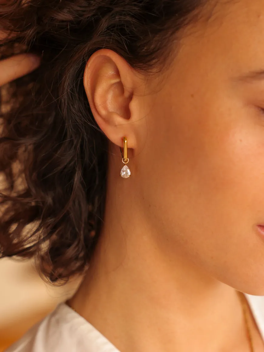 7x8,8mm Pure Drop Medium Ohrring-Charm