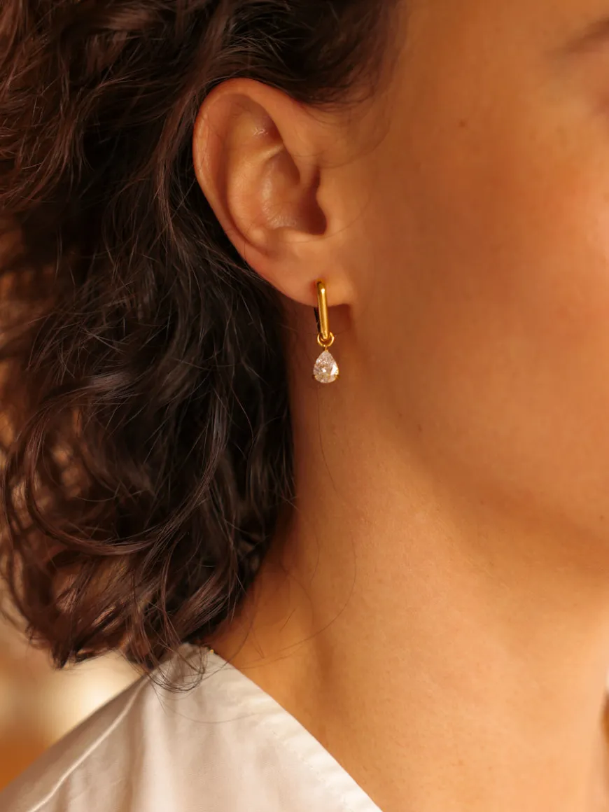 7x8,8mm Pure Drop Medium Ohrring-Charm