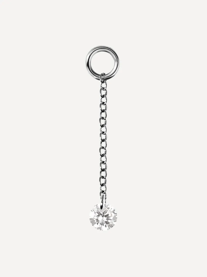 22x3,5mm Radiant Drop Ohrring-Charm
