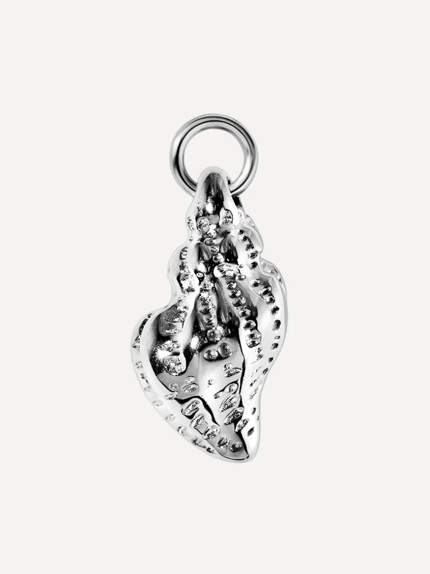 10,4x19,3mm Romantic Conch Ohrring-Charm