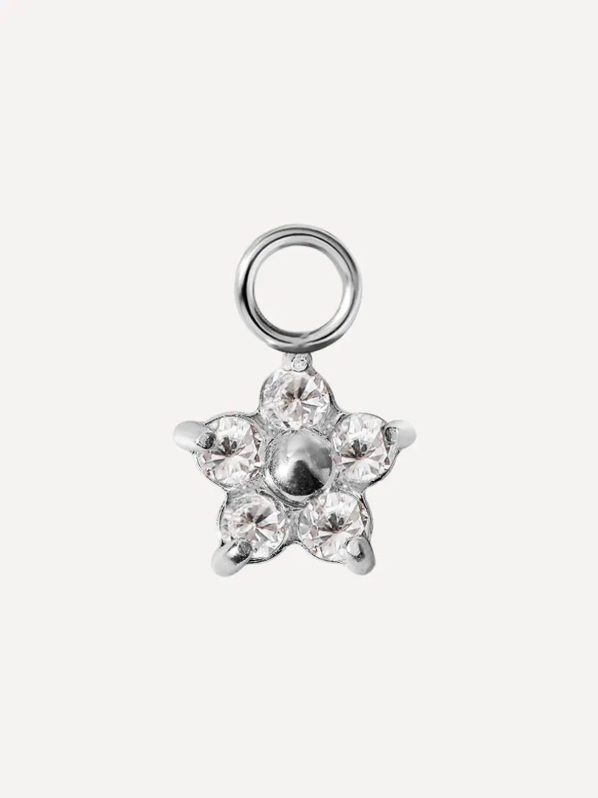 8x7mm Shining Floral Ohrring-Charm