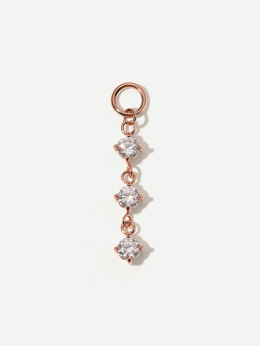 21,8x4mm Shiny Beauty Ohrring-Charm