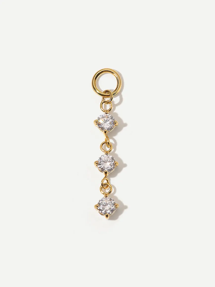 21,8x4mm Shiny Beauty Ohrring-Charm