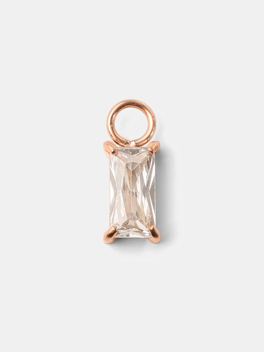 4x8mm Simplicity Shine Medium Ohrring-Charm