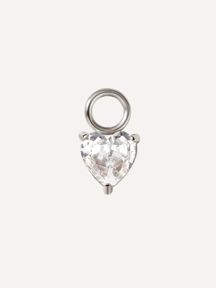 5,5x5,5mm Sincere Love Ohrring-Charm