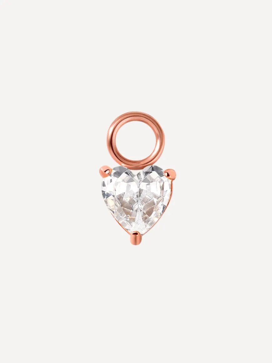 5,5x5,5mm Sincere Love Ohrring-Charm