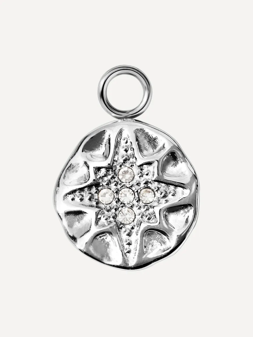 12,3x12,3mm Snowflake Glow Ohrring-Charm
