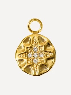 12,3x12,3mm Snowflake Glow Ohrring-Charm