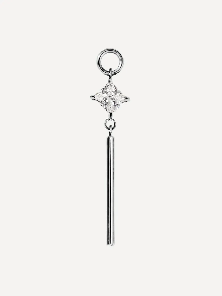 27,5x6,6mm Sparkling Rhythm Ohrring-Charm