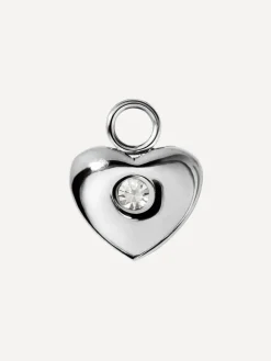 10,6x8,5mm Stellar Heart Ohrring-Charm