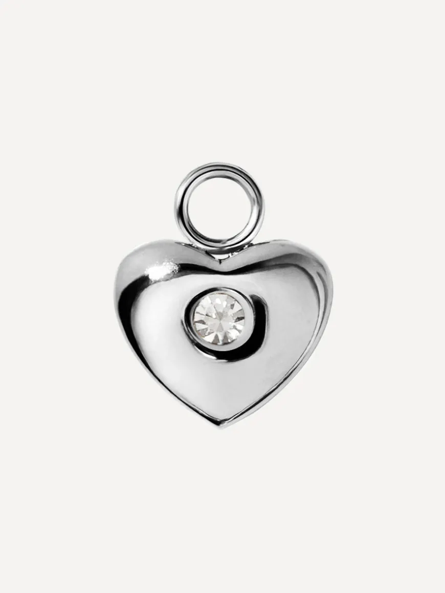 10,6x8,5mm Stellar Heart Ohrring-Charm