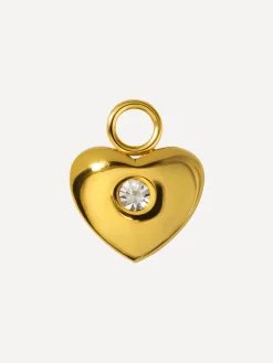 10,6x8,5mm Stellar Heart Ohrring-Charm