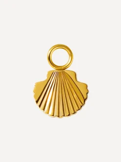 8x9,5mm Sunlit Shell Ohrring-Charm