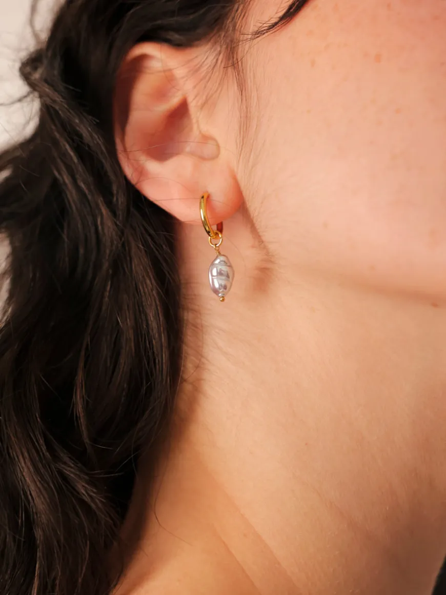 7,4x11,2mm Twilight Pearl Ohrring-Charm