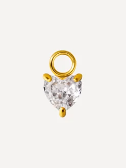 6,5x7,2mm Unique Love Ohrring-Charm