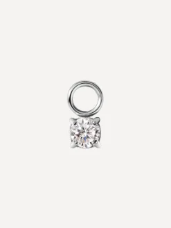 3,8x4mm Unique Sparkling Ohrring-Charm